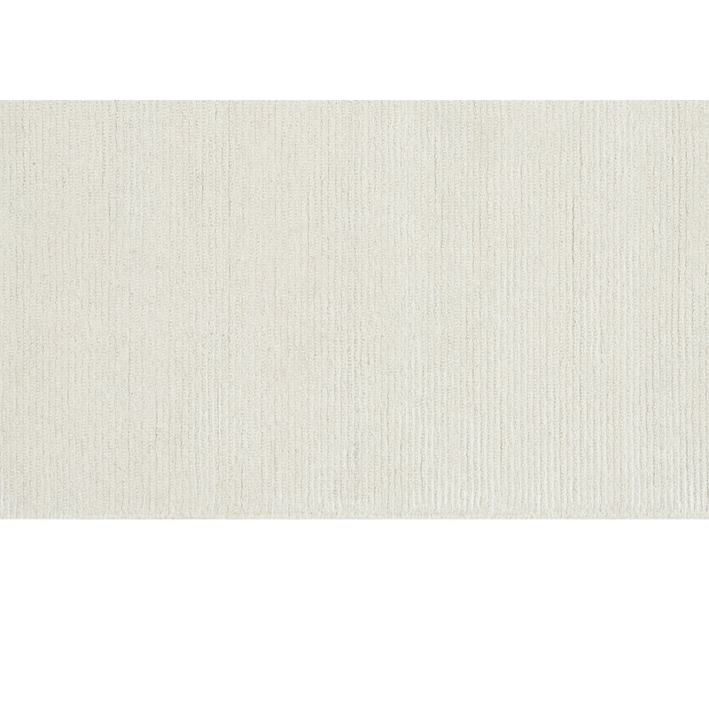 Tapis ivoire noué à la main Calvin Klein Ravine, Tapis de couloir 2 pi 3 po x 7 pi 6 po