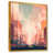 Toile avec cadre flottant or