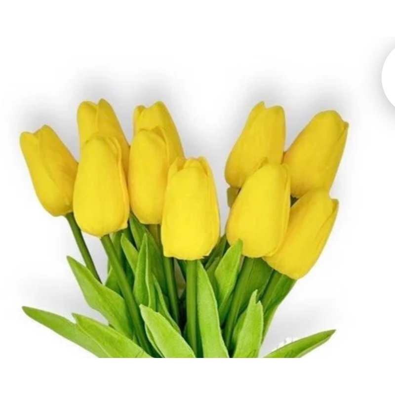 Arrangement floral moderne 60 tulipes, Jaune