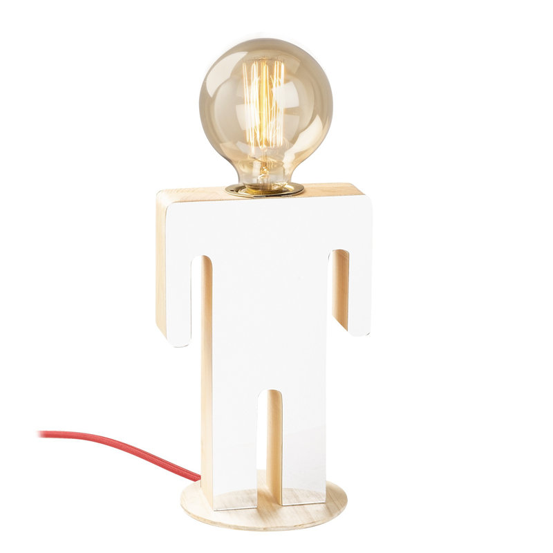 Lampe de table blanche 9,06 po Foltz, Blanc