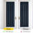  100% Blackout Door Curtain Thermal Insulated Privacy Curtain for French Front Door with Tieback, Room Darkening Window Covering for Kitchen, 1 Panel-1455156780-1455156779