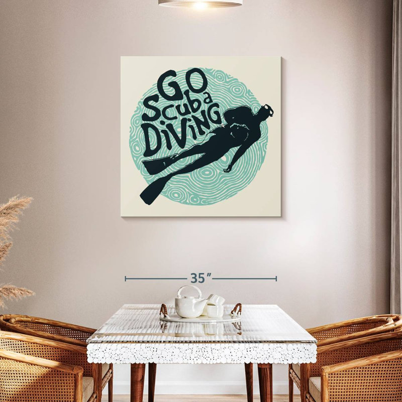 Senne Go Scuba Diving, 36" H x 36" W
