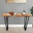 Gearldine Flat Iron Table Leg