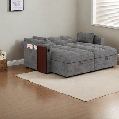 Canapé modulaire avec rangement, canapé-lit en chenille de 66,33 pouces, maison moderne