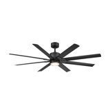 Renegade 8 - Blade Outdoor Integrated LED Smart Standard Ceiling Fan with Remote Control and Light Kit Included