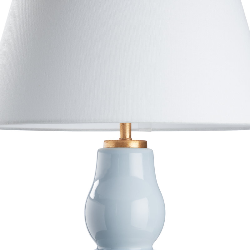 Denise Table Lamp, Gold/Light Blue