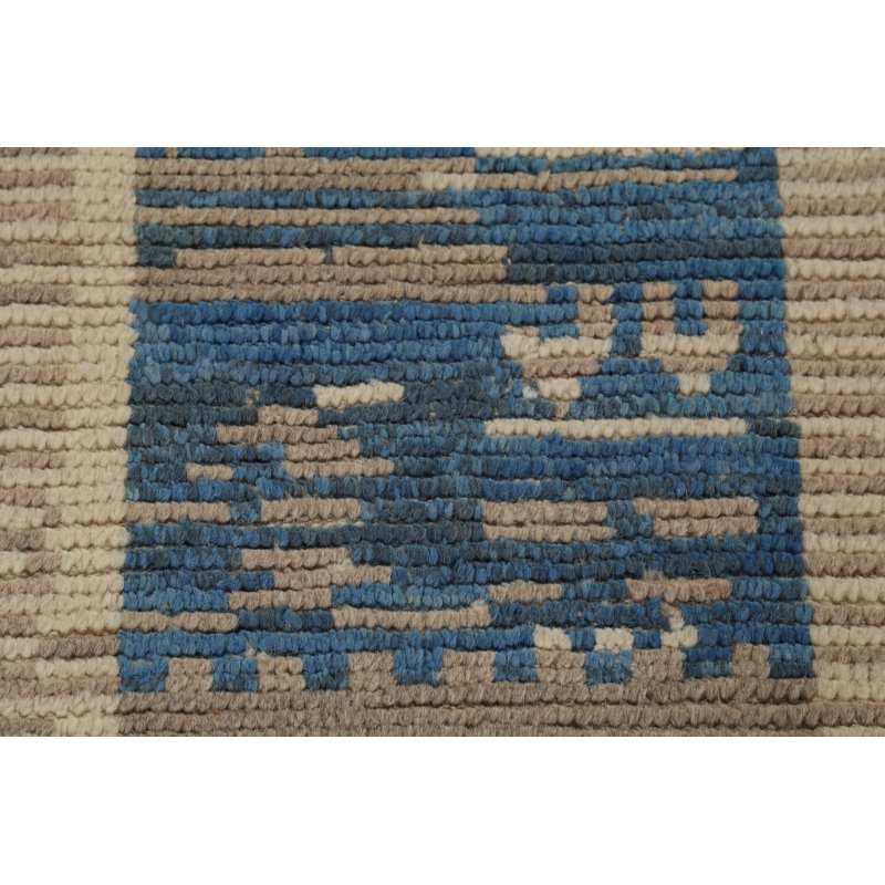 Tapis marocain en laine fait à la main 9 x 13