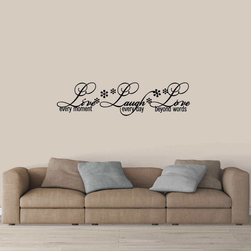 Text & Numbers Non-Wall Damaging, Black