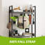 158cm H x 64cm W Metal Step Bookcase-307873431