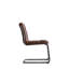 Chisholm 52cm H Genuine Leather Upholstered Metal Cantilever Chair