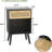 Rattan Side Table, Small Bedside Tables Natural Wood Nightstand With Drawer And Open Shelf, Modern Nightstand With Solid Legs-406591428
