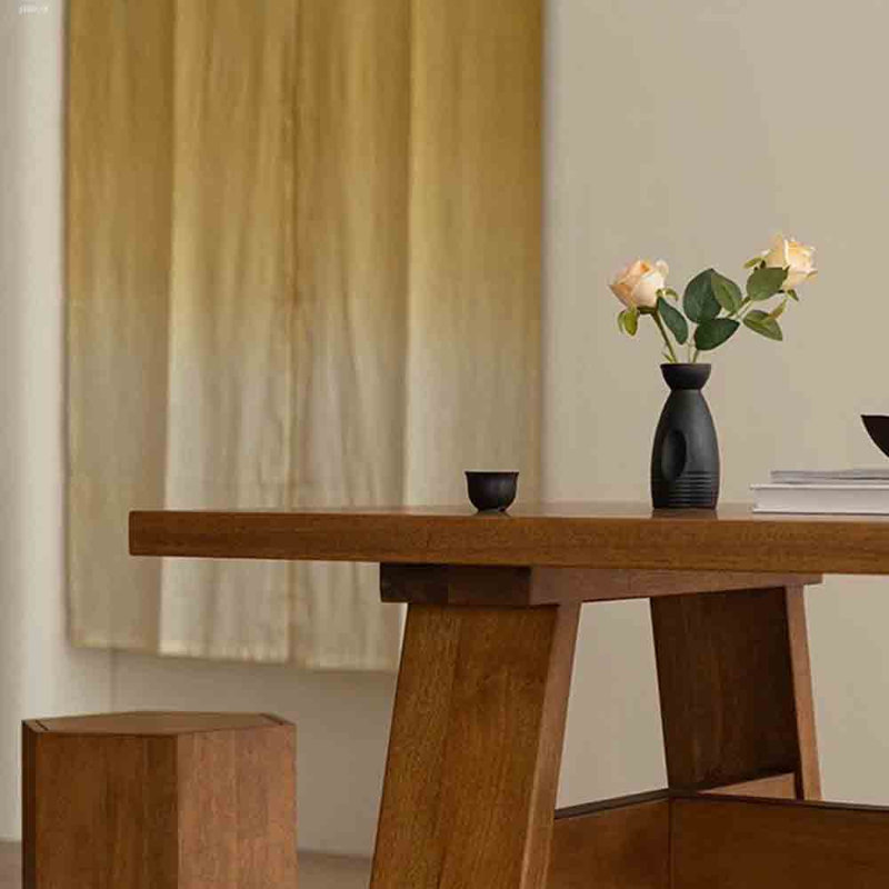 Table de salle à manger Wabi-sabi, H 29,53 po x L 78,74 po x l 35,43 po