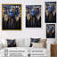 Art mural ailes d'ange bleu royal et or royal IV-1981120786-1981120774