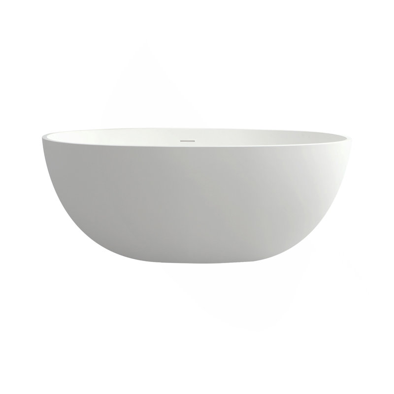 55" Solid Surface Soaking Bathtub