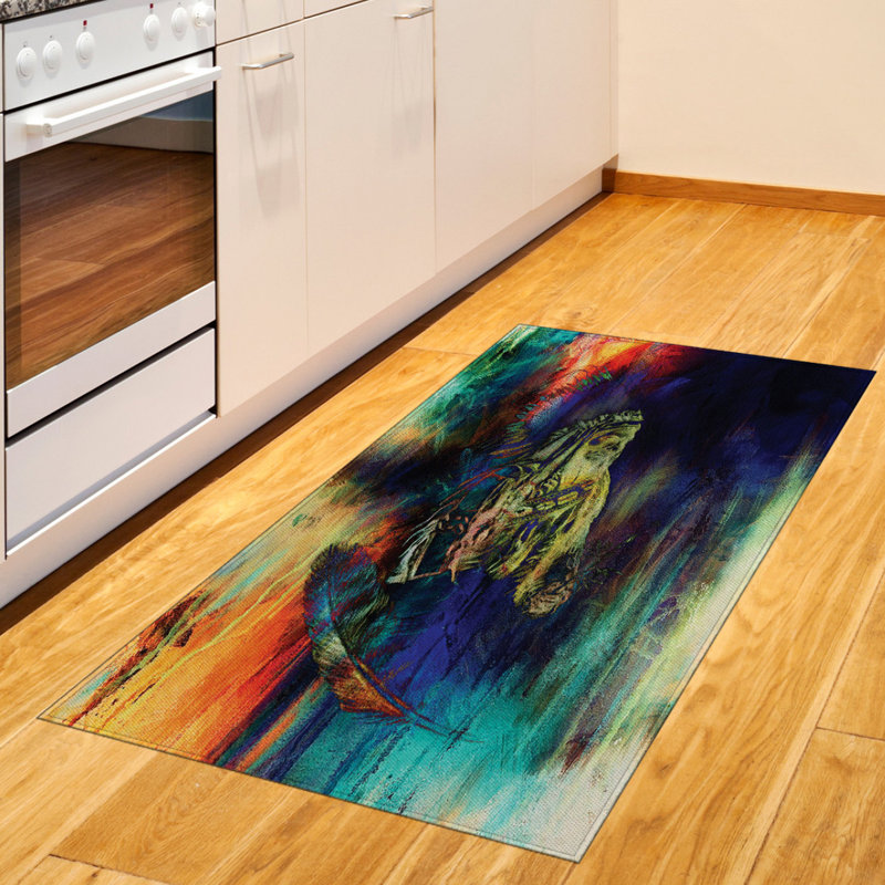 Tapis décoratif Tribal, Rectangle 2 pi 7 po x 5 pi