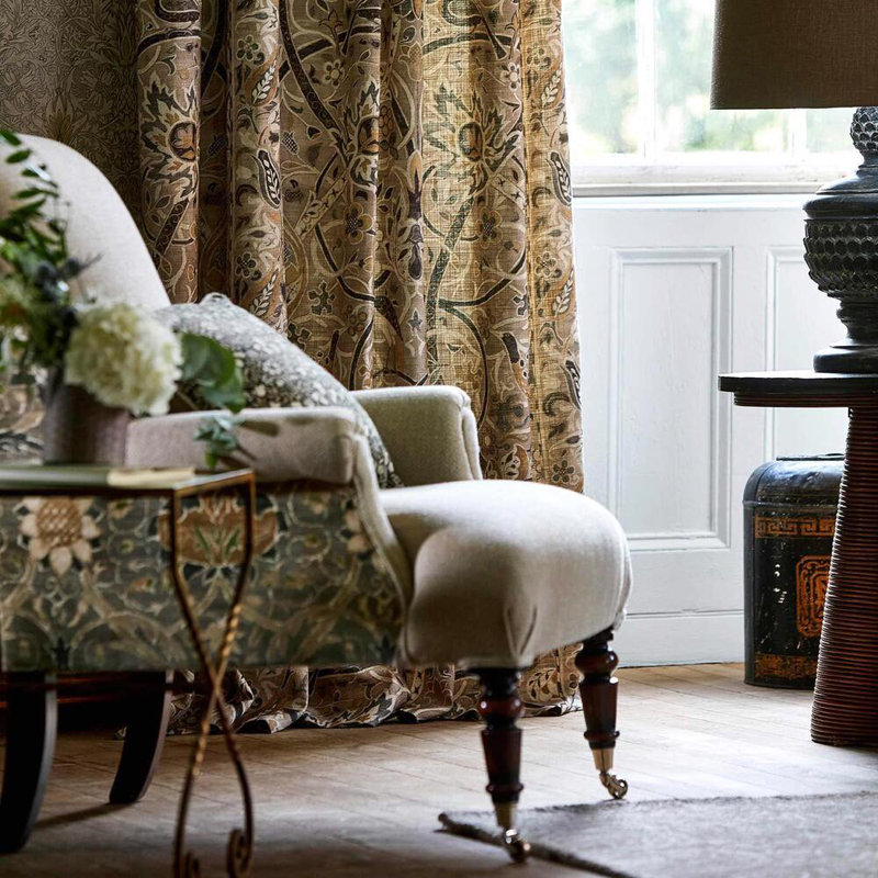 Bullerswood Fabric, Paprika/Gold