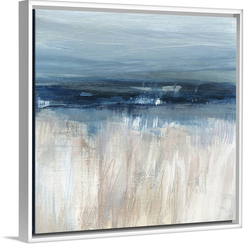 «On the Severn II», reproduction d'art sur toile, H 21,7 po x l 21,7 po x P 1,75 po, Cadre flottant blanc