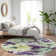 Machine Washable Indoor/Outdoor Claudian ACN1485 Purple Rug