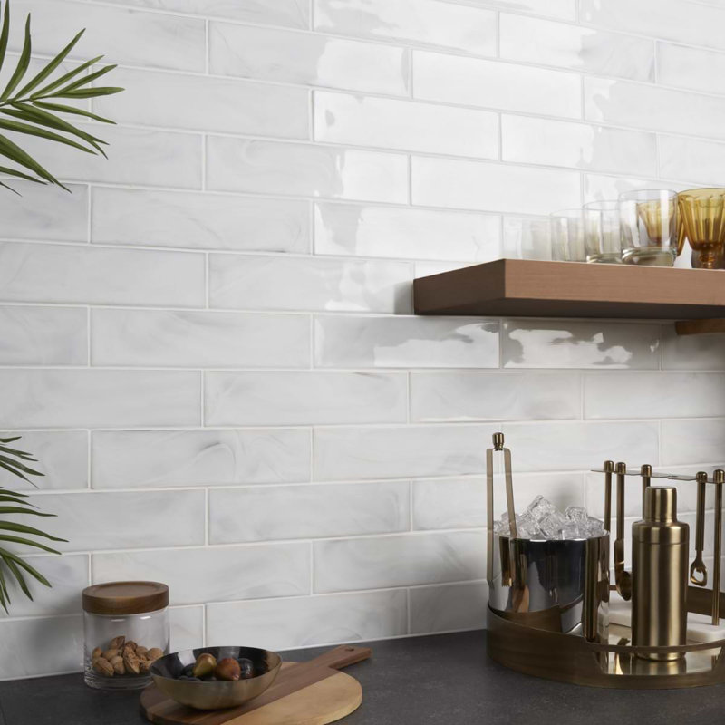 Alisa 3x12 Polished Subway Glass Tile