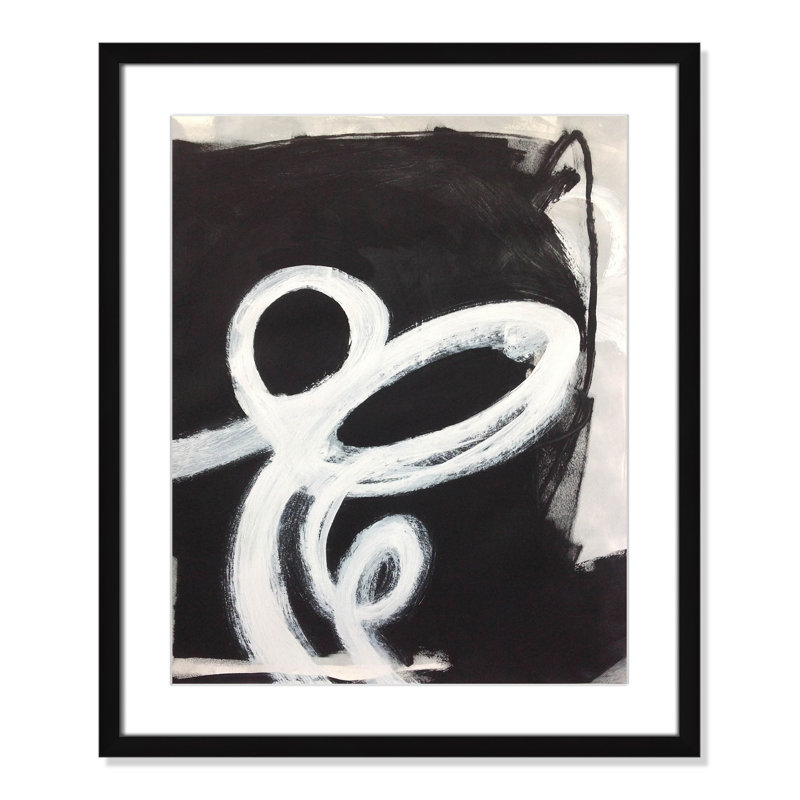 Swirly Swirls II by Casa Fine Arts, Black Single Picture Frame, Yes, 25.5" H x 21.5" W x 1.25" D