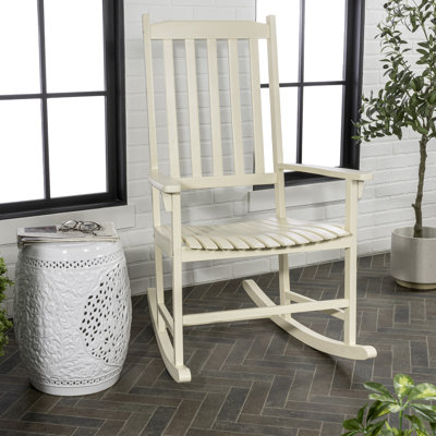 Atiyyah Acacia Outdoor Rocking Chair by Lark Manor