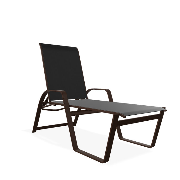 Holna Outdoor Rust-Resistant Metal Chaise Lounge