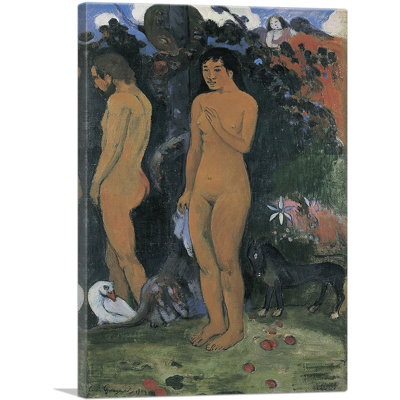 " Adam And Eve 1902 " by Paul Gauguin Painting Print