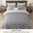 Bedsure Twin Comforter Set Grey - Twin Size Bedding 3 Pieces, Gentlesoft Pintuck Bed Set Gift For Family, Pinch Pleat All Season Comforter & Pillowcase-123856420-123856422