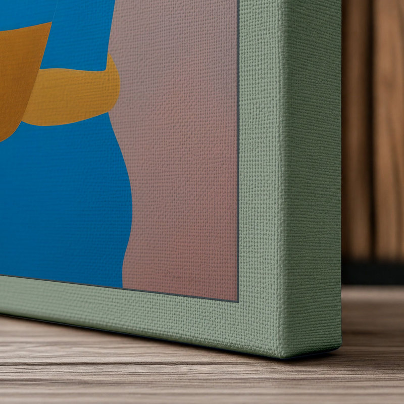 Embrace in Colour Modern - Wrapped Canvas, 30x20 - 76.2 x 50.8 cm, Sage Border