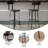 Cecilia 30" Rustic Walnut Restaurant Barstool with Wood Seat & Back & Powder Coat Frame-1947602737