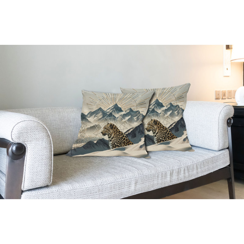 Fabric Reversible Throw Pillow, 24"H x 24"W, Square