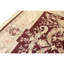 Hand Knotted Wool Area Rug in Wine And Cream