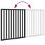 Archie & Oscar Dog Gate Foldable 2 Panels Brown 160 Cm Poplar Wood-637517270-637517269