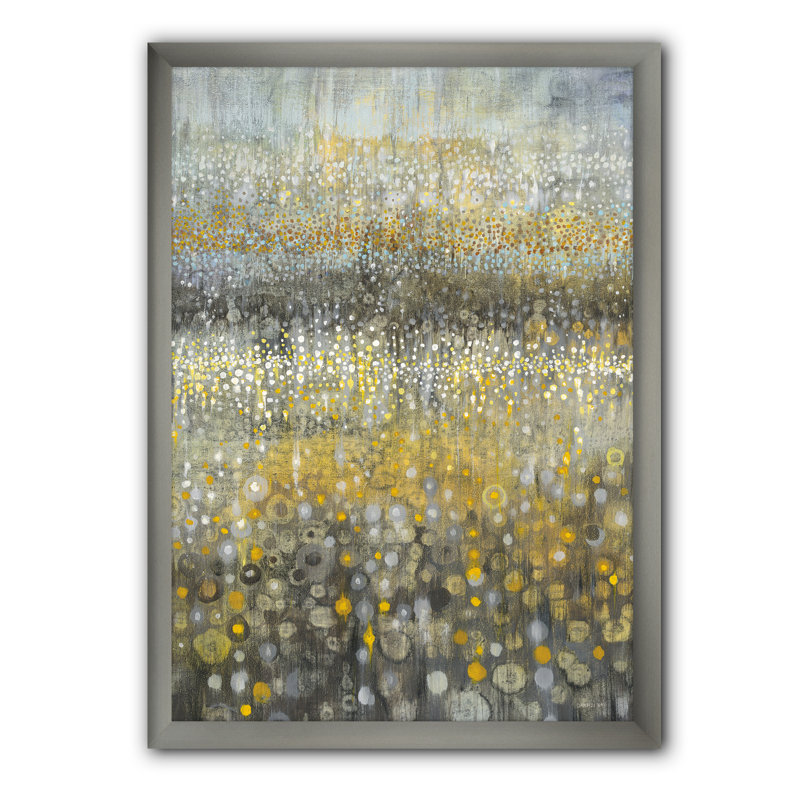 « glam abstract iii »-cadre photo sur toile, H 20 po x l 12 po x P 1po, Cadre argenté
