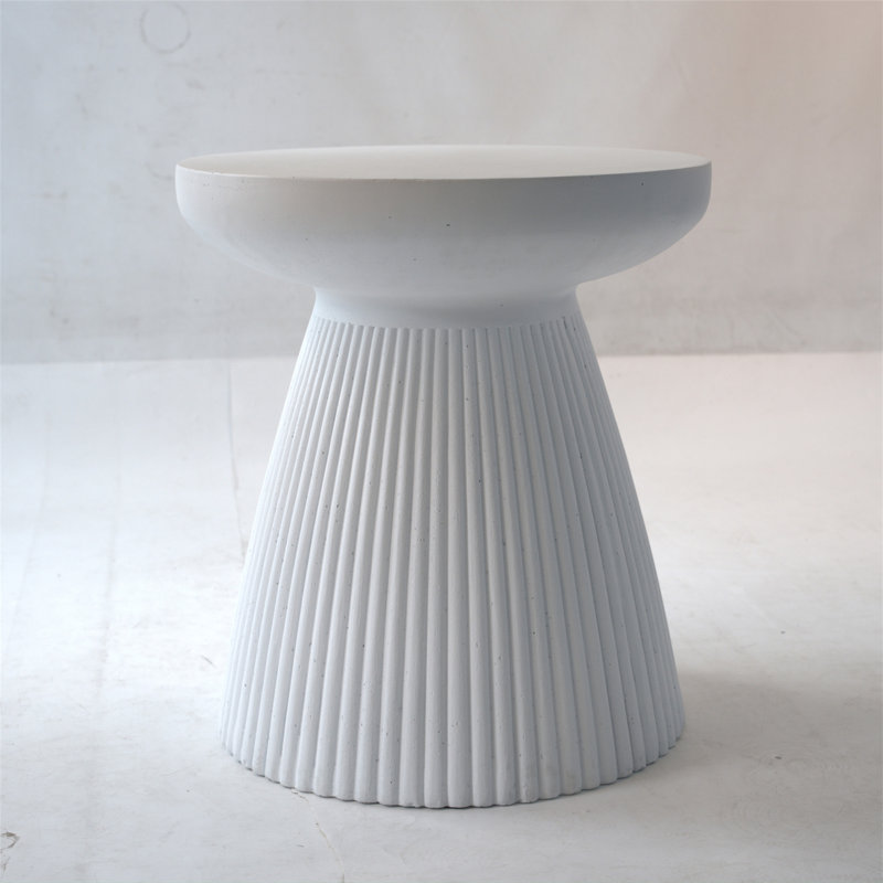 Quentarius Patio End Table with Faux Terrazzo Finish
