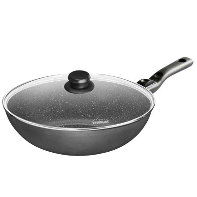 Stoneline Non-Stick Aluminum Wok Set with Lid
