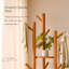 Portemanteaux rotatif en bois pour chambre à coucher