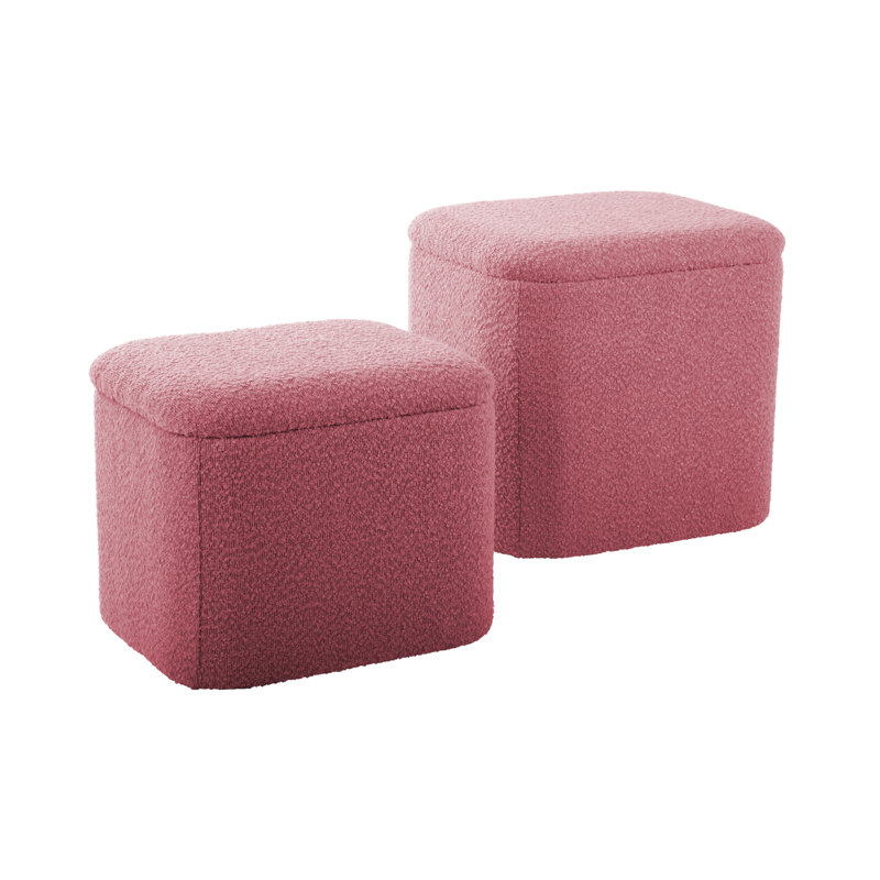 Ada 35 Wide Ottoman, Pink