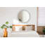 Huldar Glass Flat Wall Mirror
