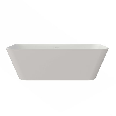 Baignoire de trempage à surface solide de 67 pouces - Baignoire profonde autoportante