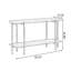 Console rectangulaire en bois manufacturé brun massif-742720543