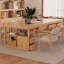 Bureaux rectangulaires en bois massif Burlywood-107788091