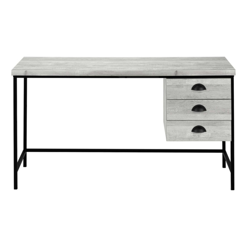 Bureau d'ordinateur, Gris/noir