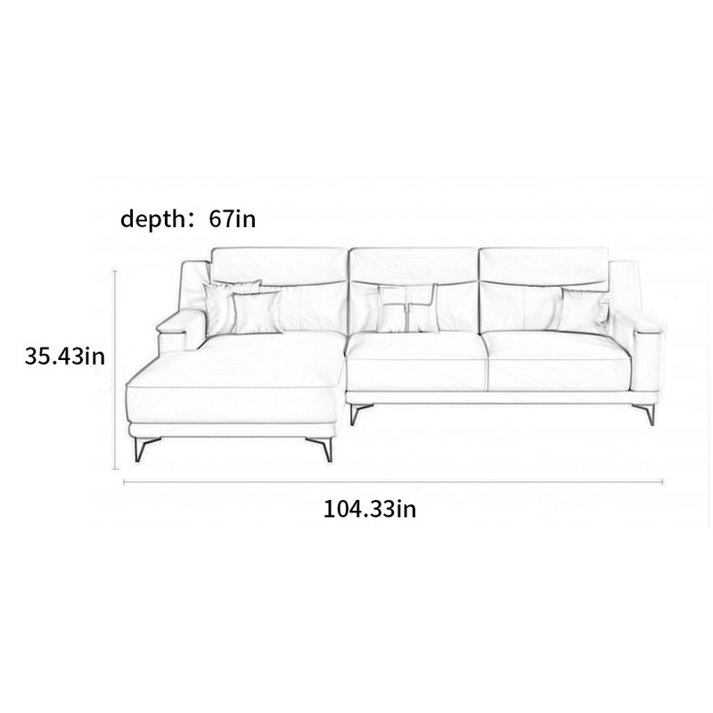 Nordic minimalist sofa