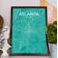 Atlanta City Map - No Frame Print-2039391976