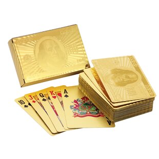 24K Gold Foil Fabulous Las Vegas Playing Cards