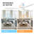  52-inch Modern Ceiling Fan with Light, Remote Control Smart Fan, 3 Solid Wood Blades, DC Motor, 6 Speeds, Flush Mount for Bedroom, Living Room-637026177