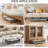 2-Pack Under Bed Storage with Wheels,Under Bed Storage Containers with Clear Lids
