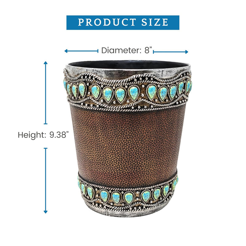 Poubelle en simili cuir Southwest