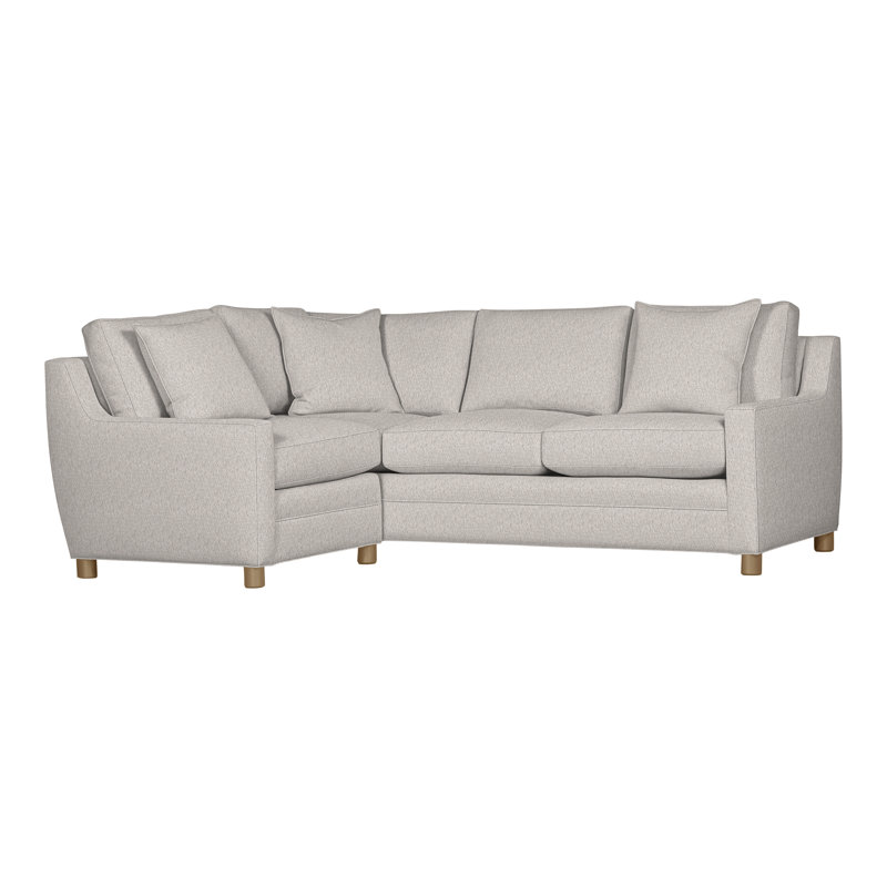 Fairgrove Upholstered L-Shaped Sectional Left Hand Facing, Navada Granite, Hampton
